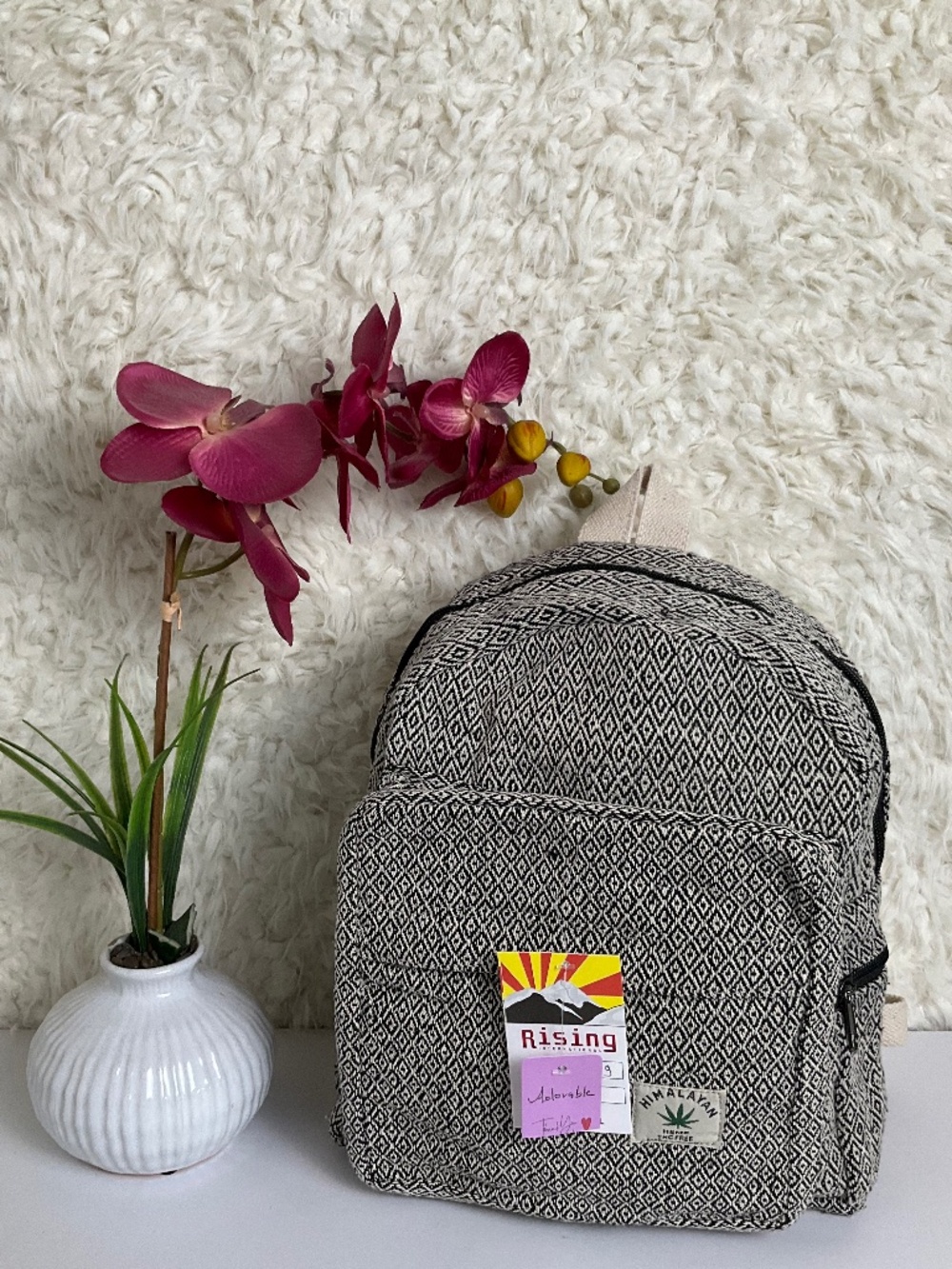 HIMALAYAN HAND CRAFTED HOBO-STYLE MINI BACKPACK~NEW!